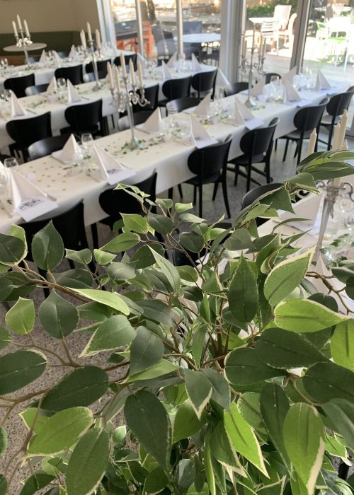 Festlokal med plats för 100 sittande gäster