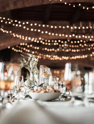 Bröllopsdukning - Catering & festlokal i Malmö
